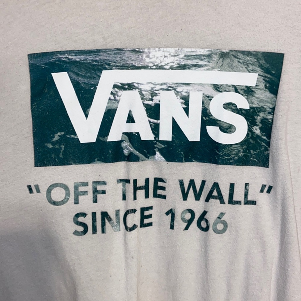 Vans long sleeve tee with hood